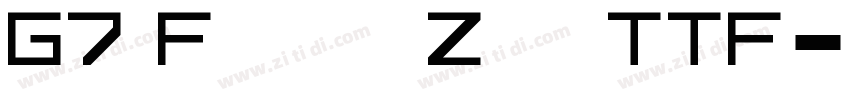 G7 Fantasy Zone TTF字体转换